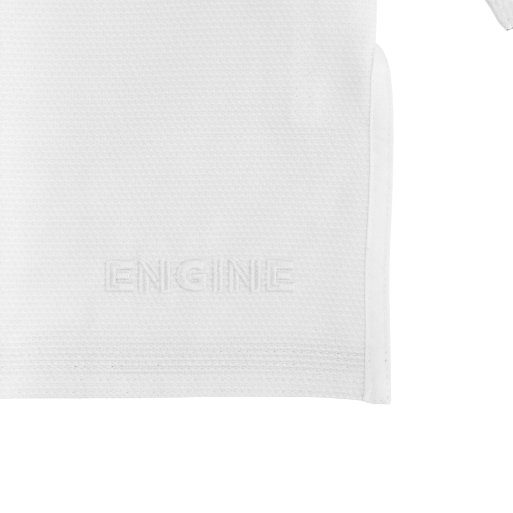 MUV Engine Gi pearl weave fabric texture close-up