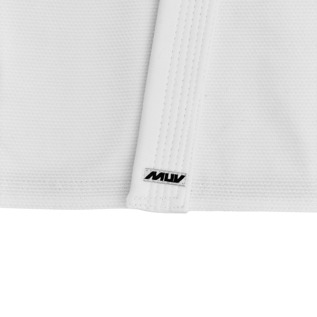 MUV Engine Gi lapel close-up detail